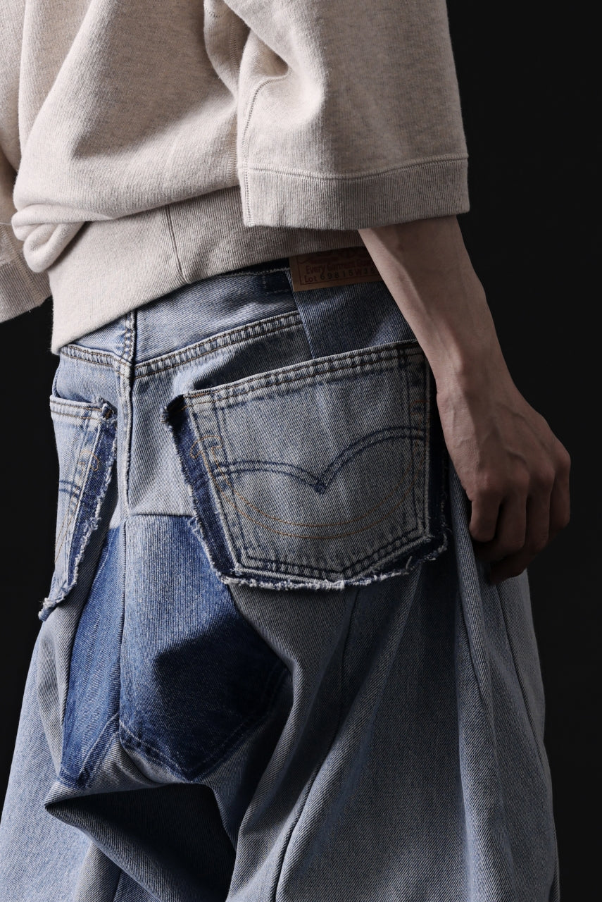 READYMADE DENIM PANTS (WIDE) / (BLUE #D) - Image 25