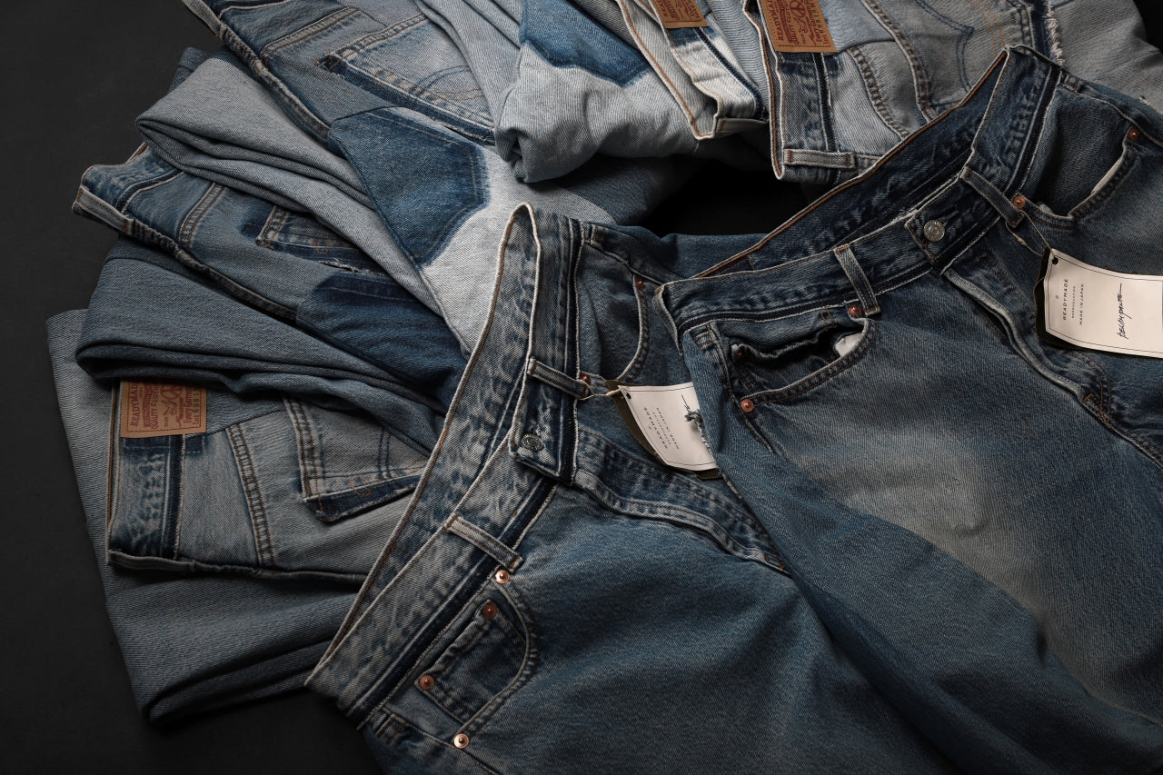 READYMADE DENIM PANTS (WIDE) / (BLUE #E) - Image 29