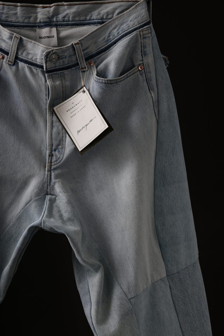 READYMADE DENIM PANTS (WIDE) / (BLUE #E) - Image 6