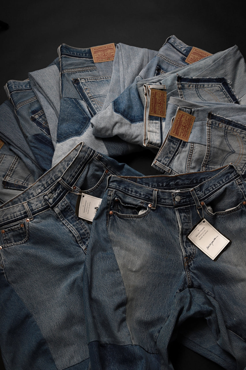 READYMADE DENIM PANTS (WIDE) / (BLUE #F) - Image 25