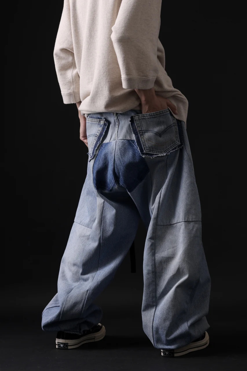 READYMADE DENIM PANTS (WIDE) / (BLUE #G) - Image 15