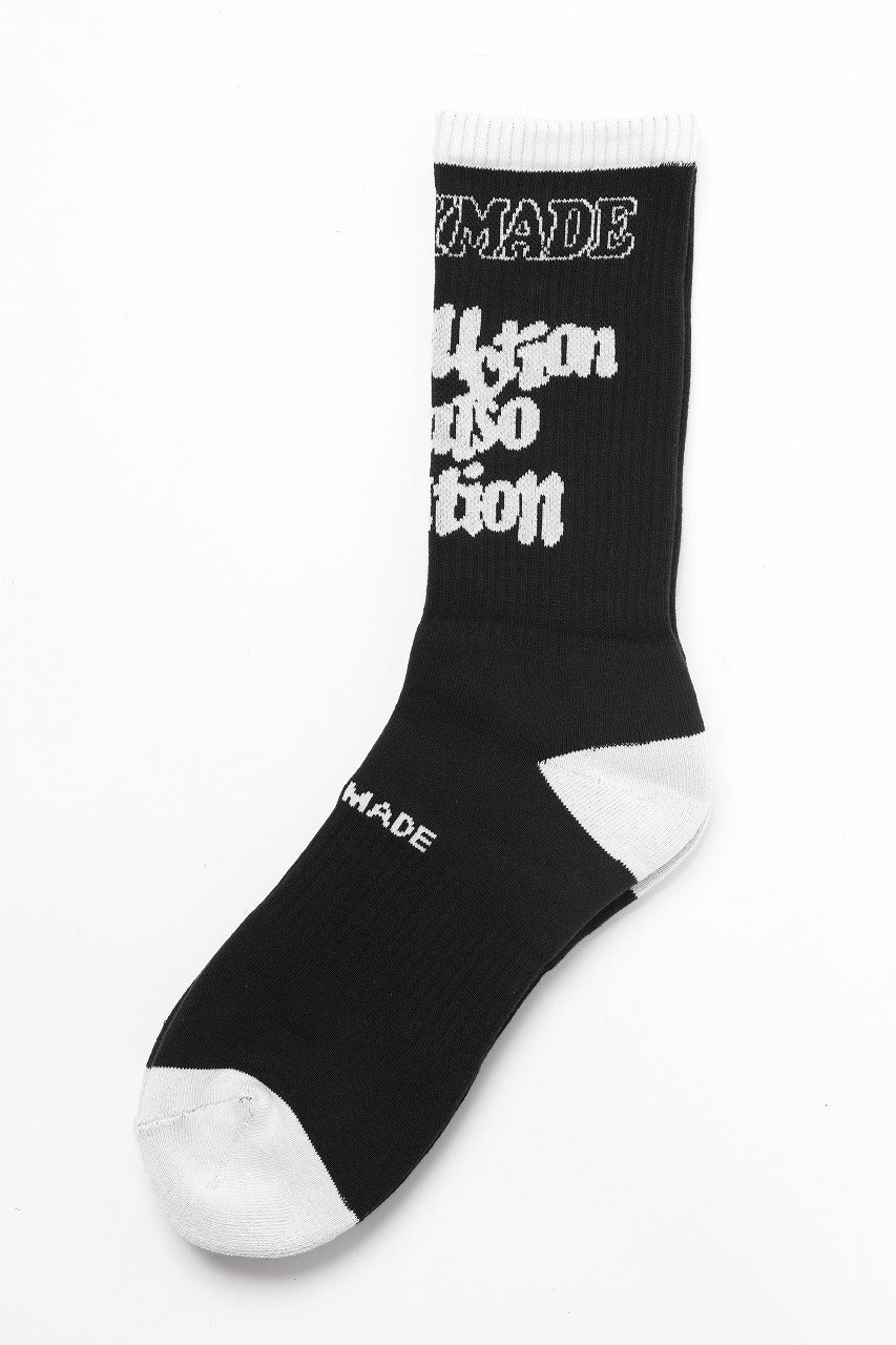 READYMADE "destruction is also creation" SOCKS (BLACK) - Image 2