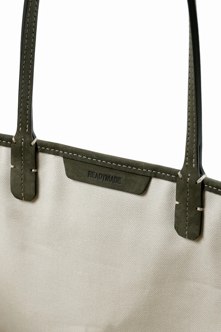 READYMADE DOROTHY BAG MEDIUM - Remade from Vintage Military Canvas (KHAKI) - Image 10