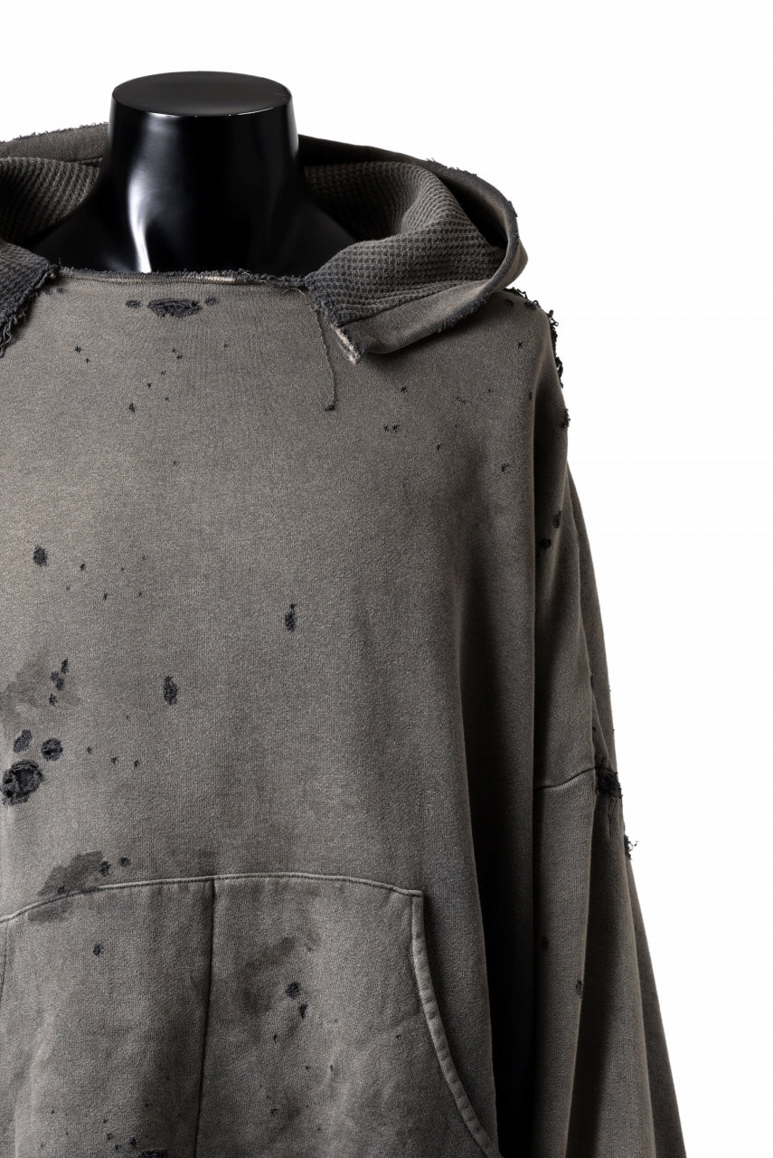 READYMADE GRUNGE DOUBLE FACE HOODIE (BLACK) - Image 7