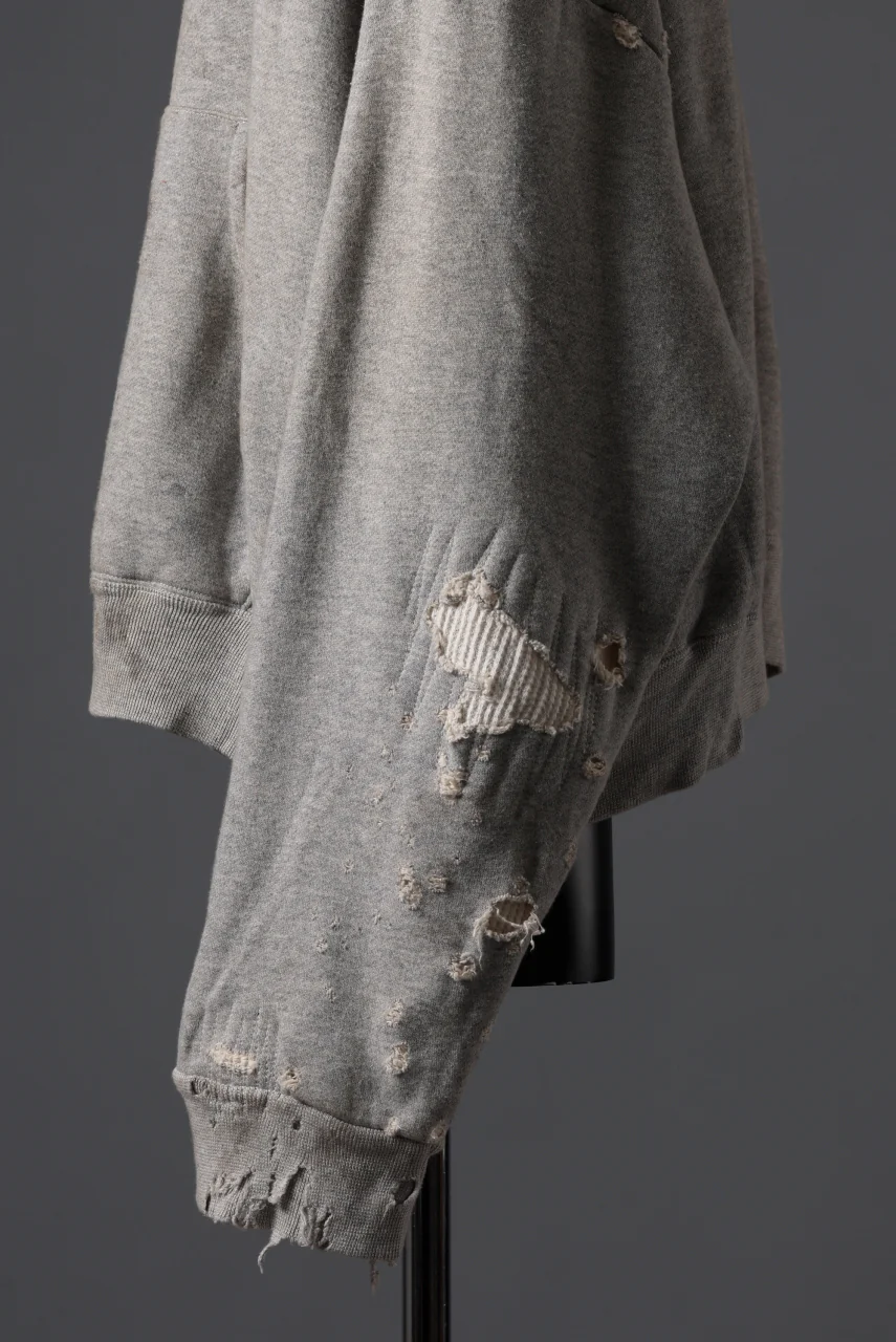 READYMADE GRUNGE DOUBLE FACE HOODIE (GRAY) - Image 9