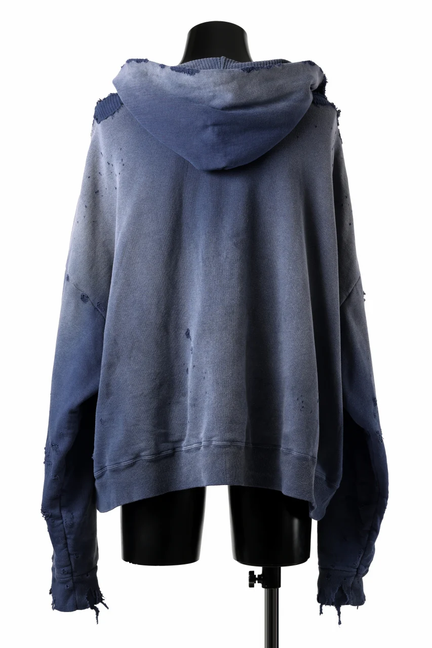READYMADE GRUNGE DOUBLE FACE HOODIE (NAVY) - Image 3