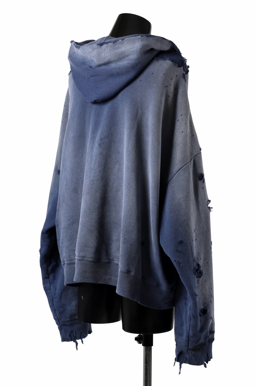 READYMADE GRUNGE DOUBLE FACE HOODIE (NAVY) - Image 4