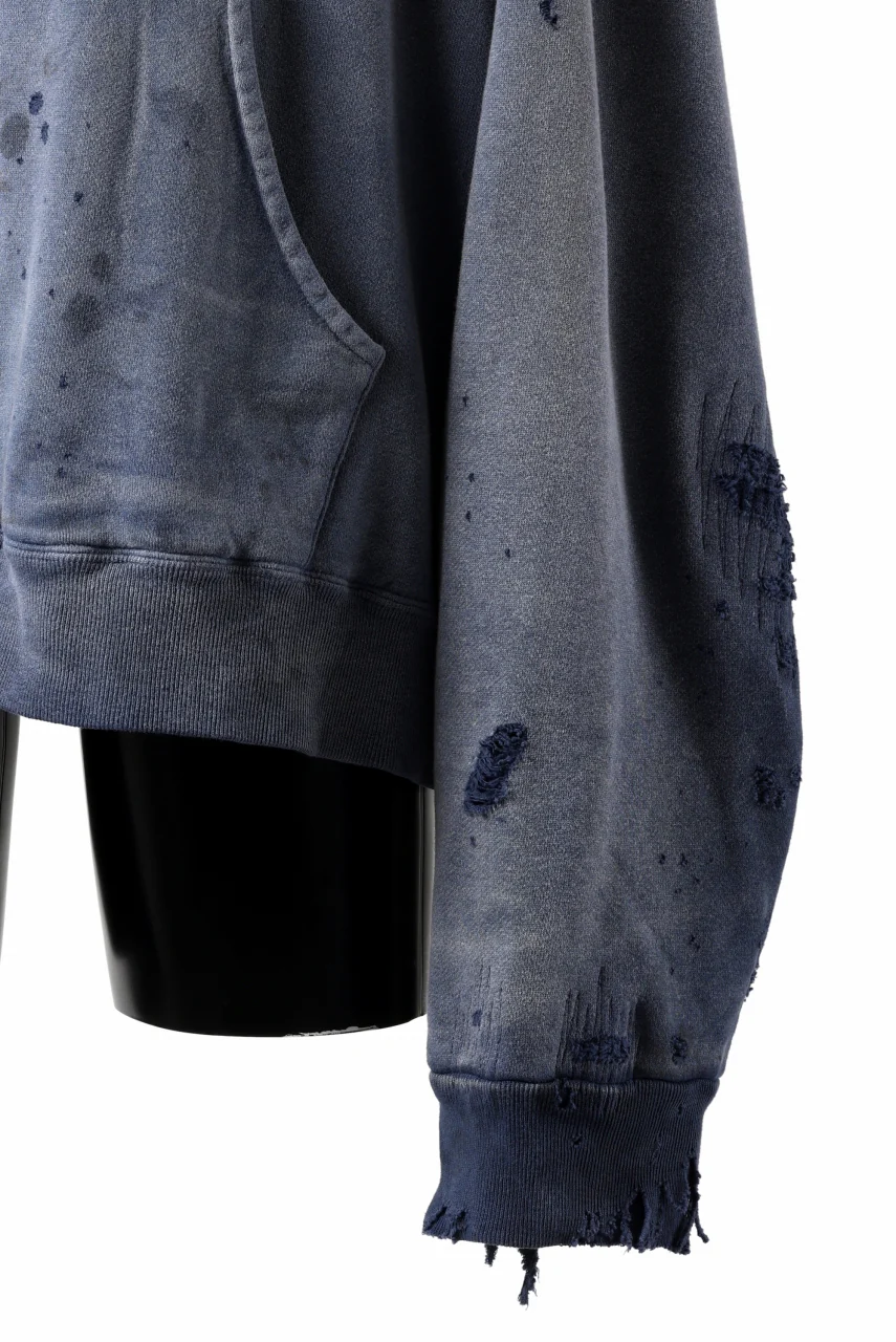READYMADE GRUNGE DOUBLE FACE HOODIE (NAVY) - Image 7