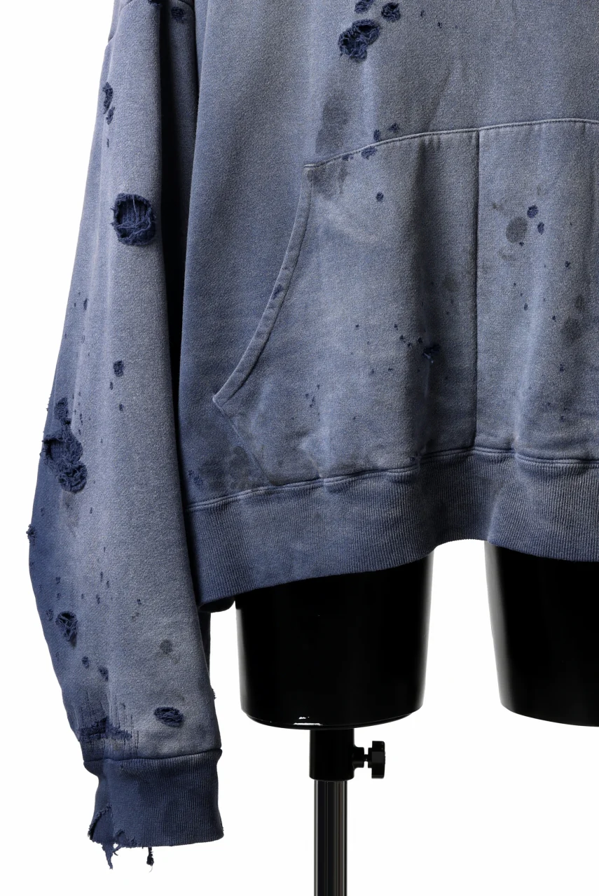 READYMADE GRUNGE DOUBLE FACE HOODIE (NAVY) - Image 8