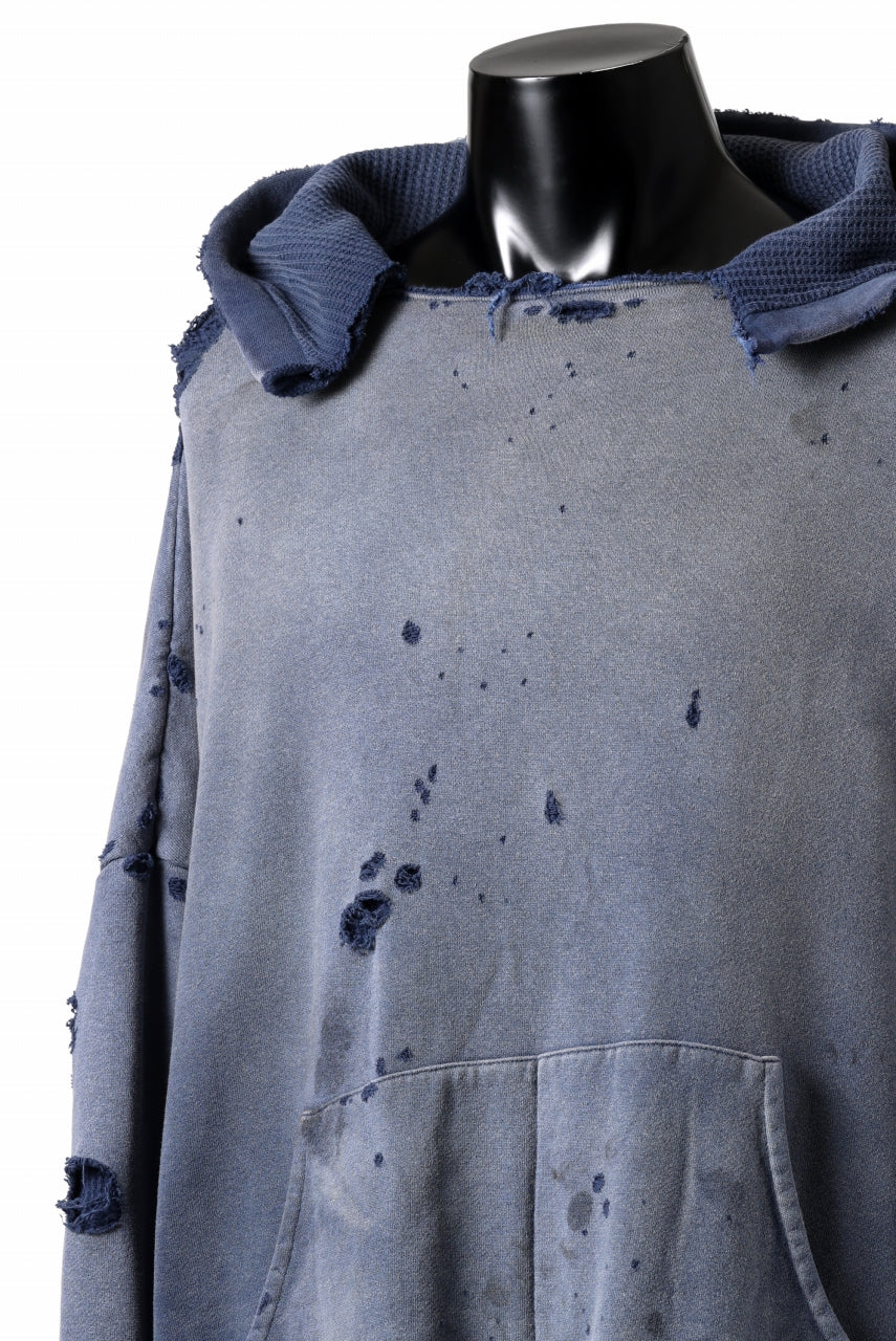 READYMADE GRUNGE DOUBLE FACE HOODIE (NAVY) - Image 9
