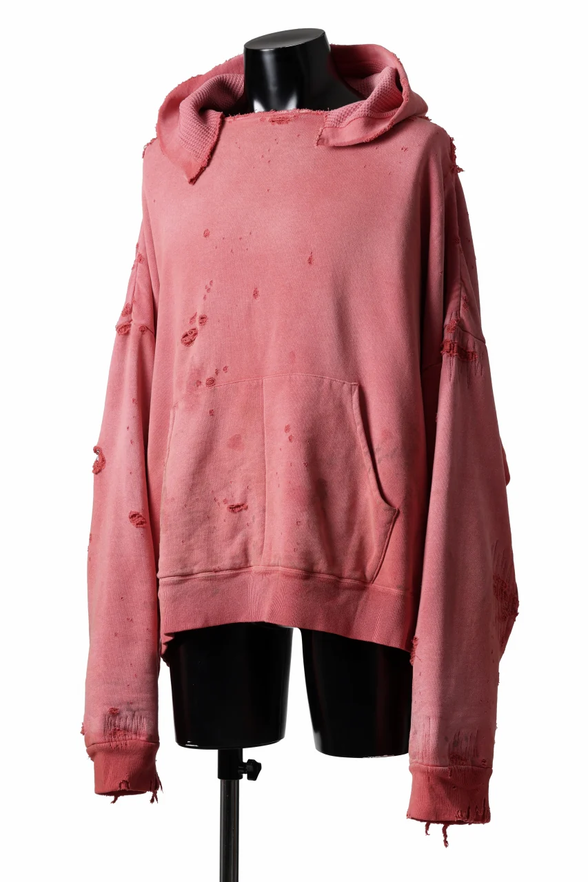 READYMADE GRUNGE DOUBLE FACE HOODIE (RED) - Image 2