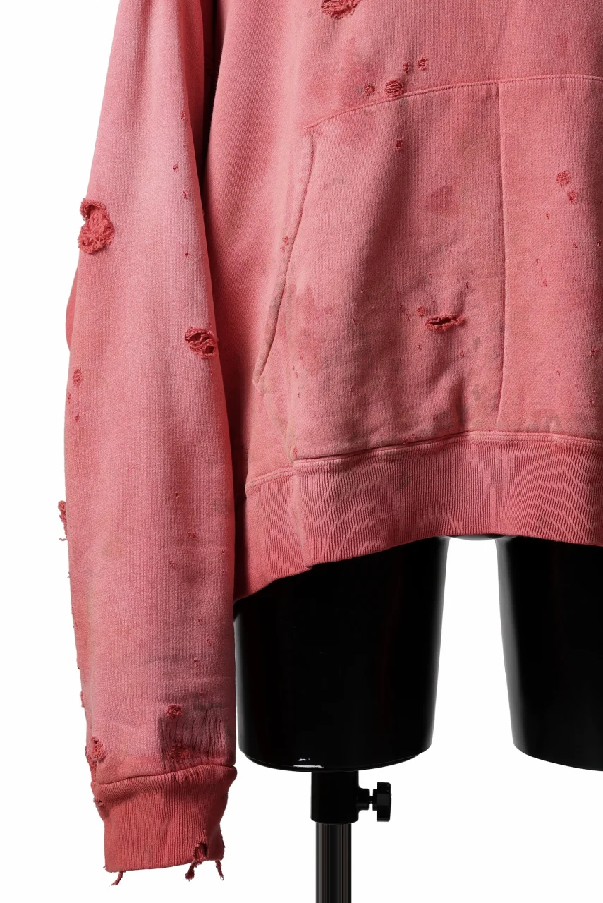 READYMADE GRUNGE DOUBLE FACE HOODIE (RED) - Image 9