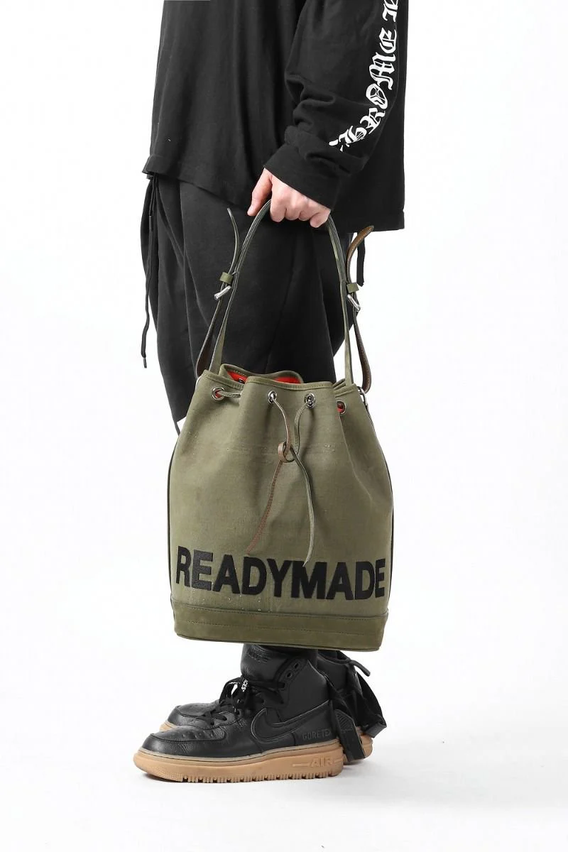 READYMADE DRAWSTRING BAG (KHAKI) - Image 17