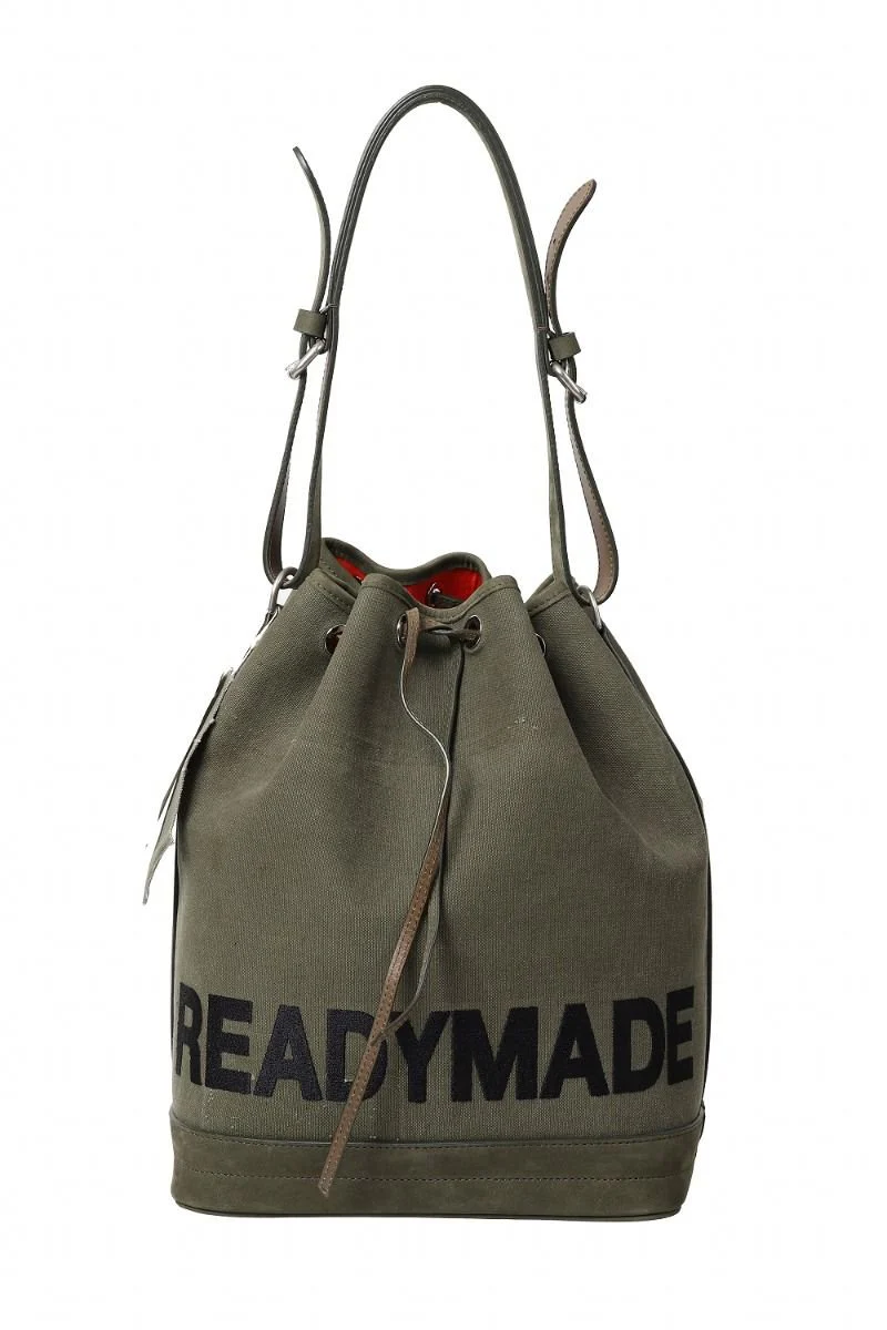 READYMADE DRAWSTRING BAG (KHAKI) - Image 2