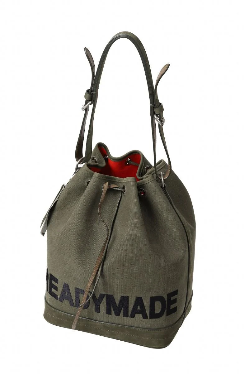 READYMADE DRAWSTRING BAG (KHAKI) - Image 3