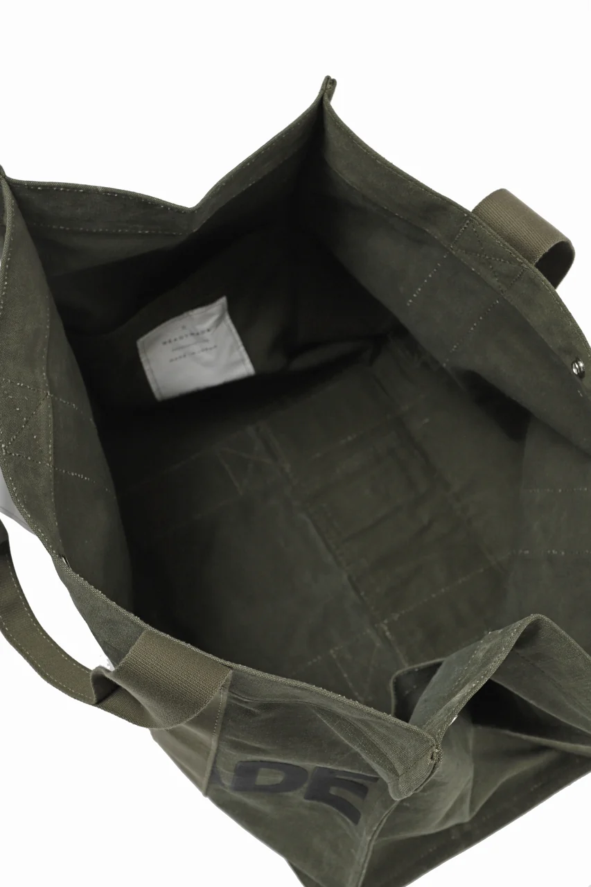 READYMADE EASY TOTE BAG LARGE (KHAKI #A) - Image 12