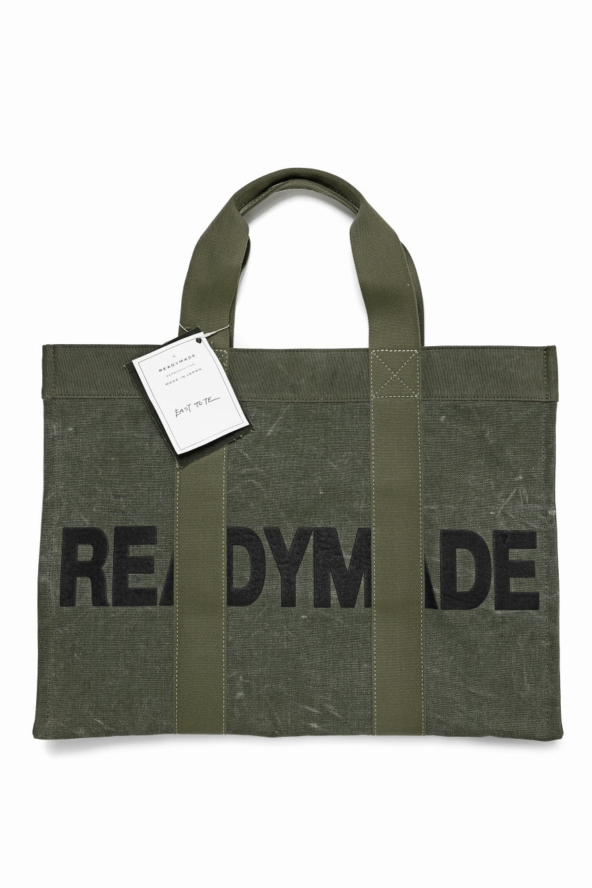 READYMADE EASY TOTE BAG LARGE (KHAKI #A) - Image 15