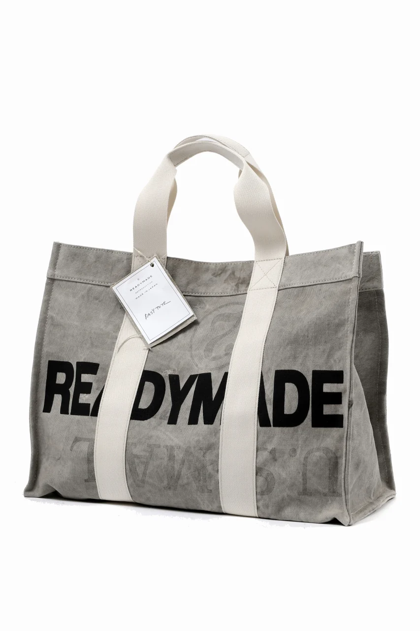READYMADE EASY TOTE BAG LARGE (WHITE #B) - Image 3