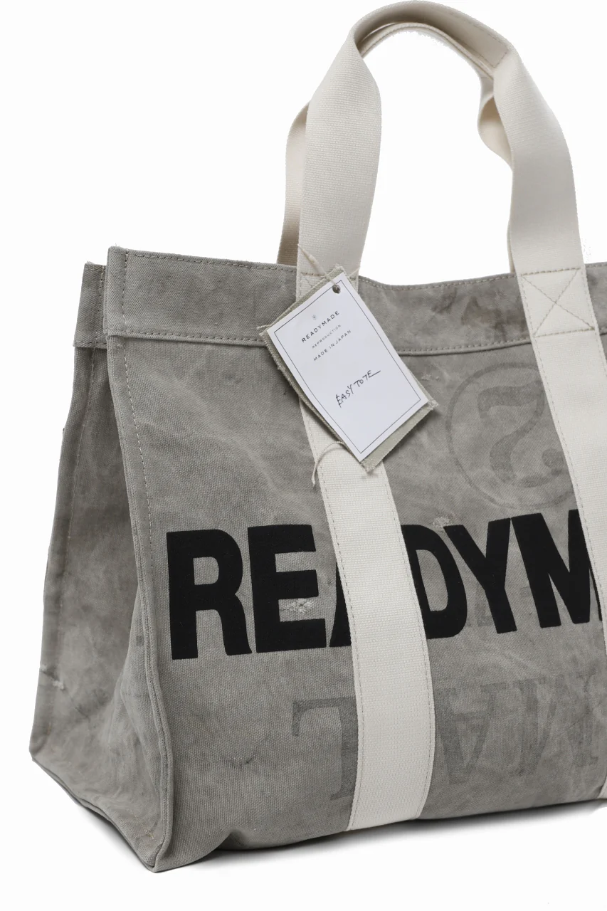 READYMADE EASY TOTE BAG LARGE (WHITE #B) - Image 7