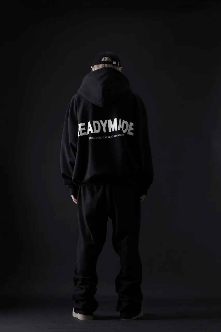 READYMADE FLARE SWEAT PANTS (BLACK) - Image 8