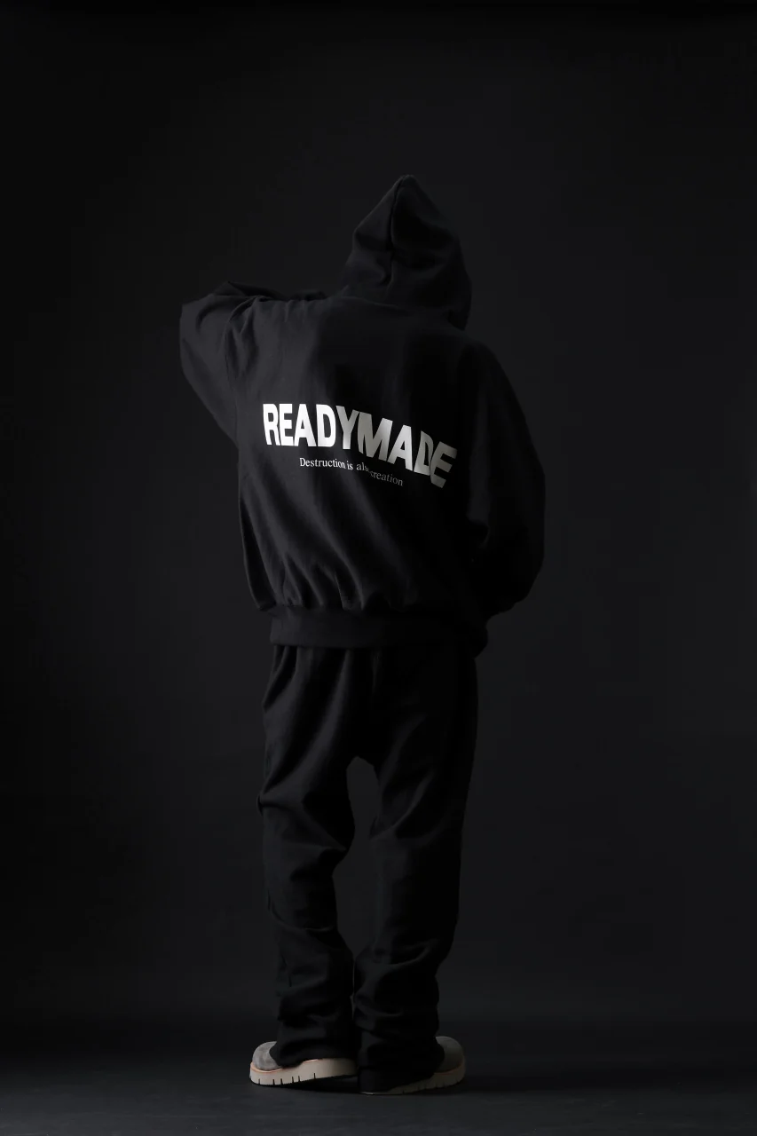 READYMADE FLARE SWEAT PANTS (BLACK) - Image 9