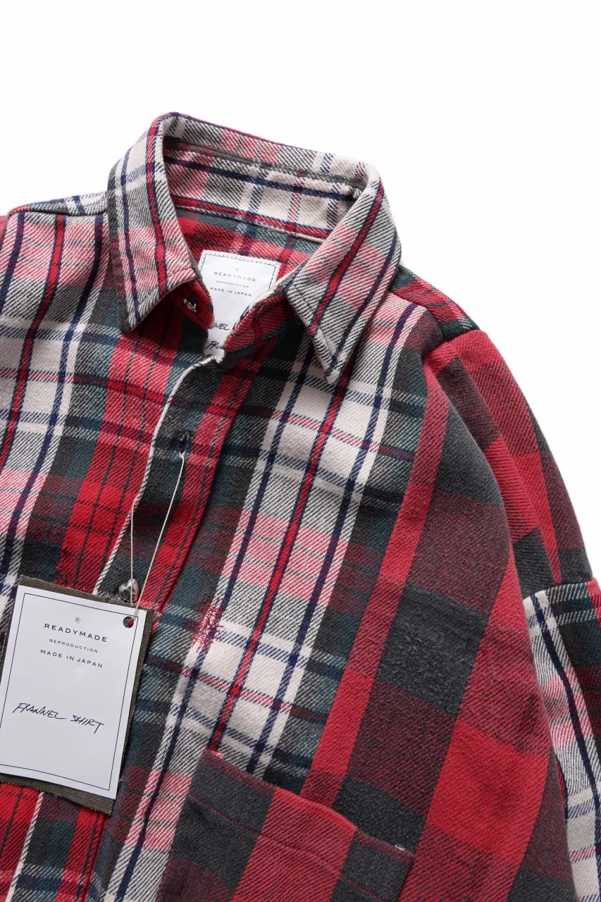 READYMADE FRANNEL SHIRT WITH SILVER BUTTON (ASSORT #A) - Image 11