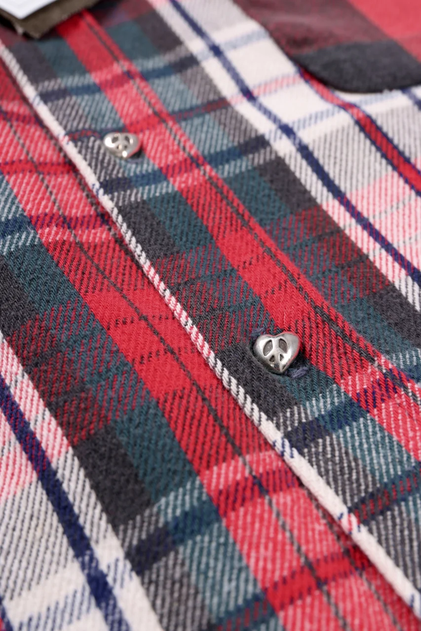 READYMADE FRANNEL SHIRT WITH SILVER BUTTON (ASSORT #A) - Image 15