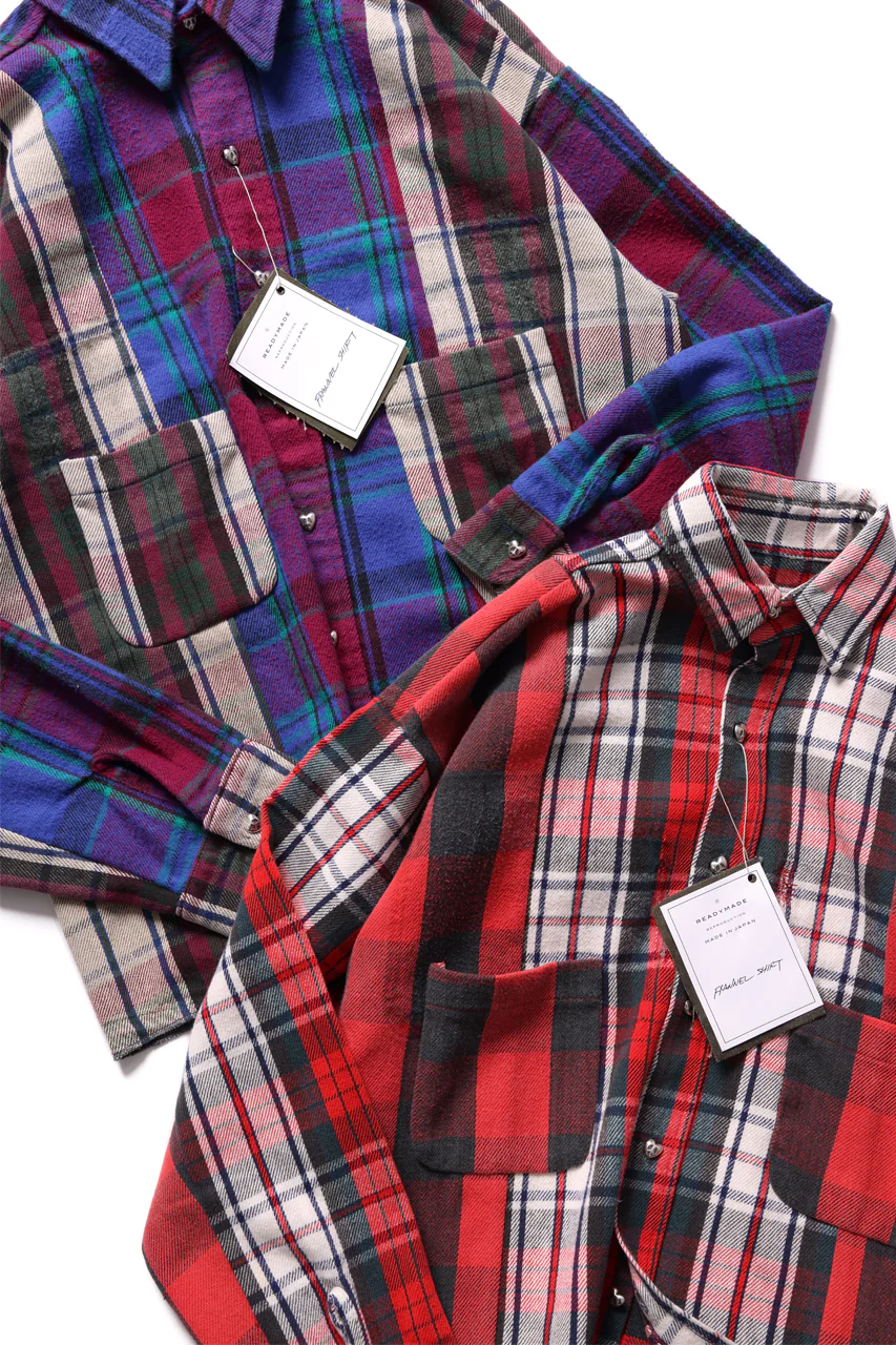 READYMADE FRANNEL SHIRT WITH SILVER BUTTON (ASSORT #A) - Image 22
