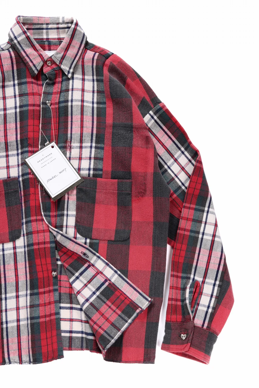 READYMADE FRANNEL SHIRT WITH SILVER BUTTON (ASSORT #A) - Image 6