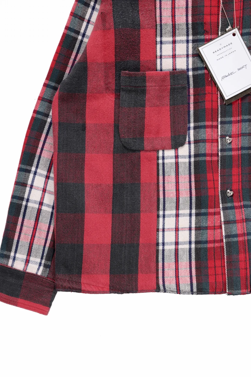 READYMADE FRANNEL SHIRT WITH SILVER BUTTON (ASSORT #A) - Image 8