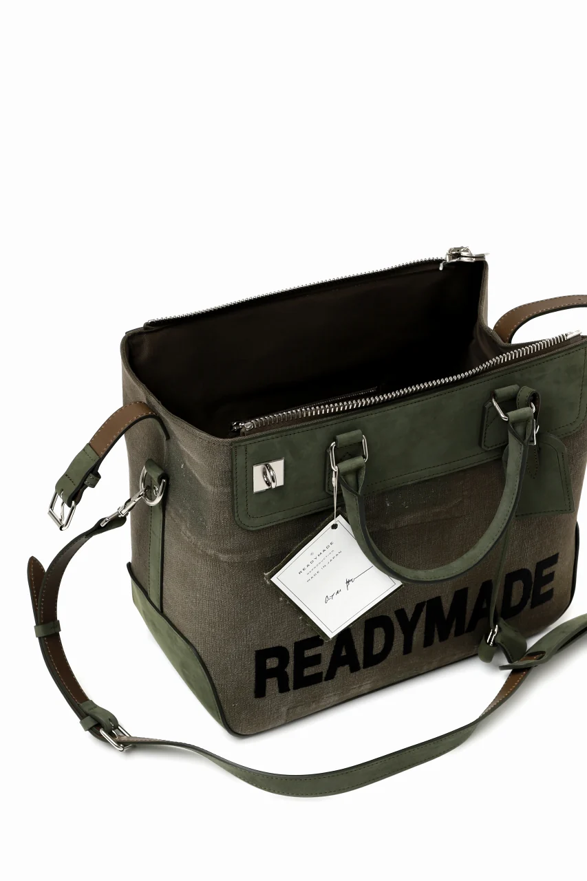 READYMADE GYM BAG MEDIUM (KHAKI GREEN) - Image 5