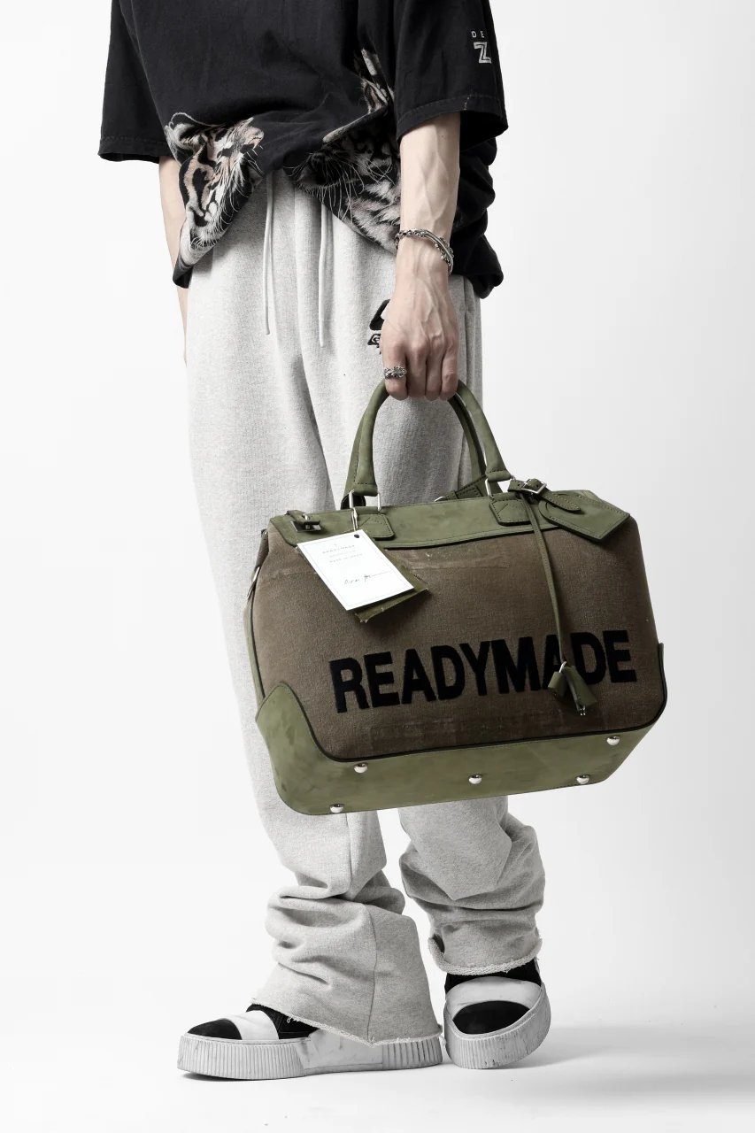 READYMADE GYM BAG MEDIUM (KHAKI GREEN) - Image 8