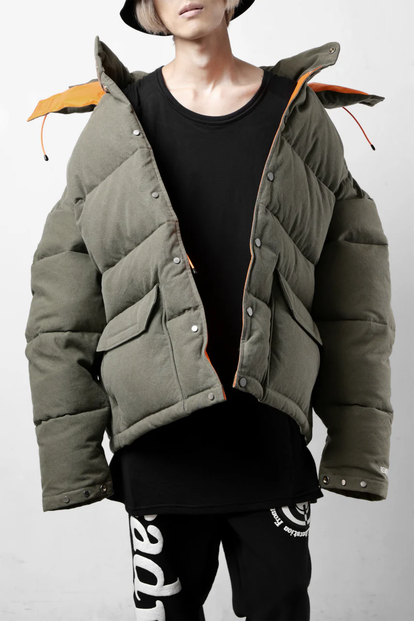 READYMADE HERITAGE DOWN JACKET (KHAKI GREEN) - Image 33