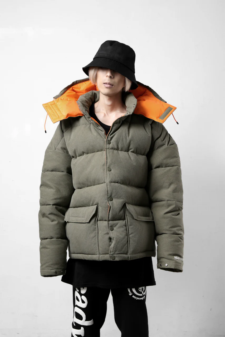 READYMADE HERITAGE DOWN JACKET (KHAKI GREEN) - Image 36