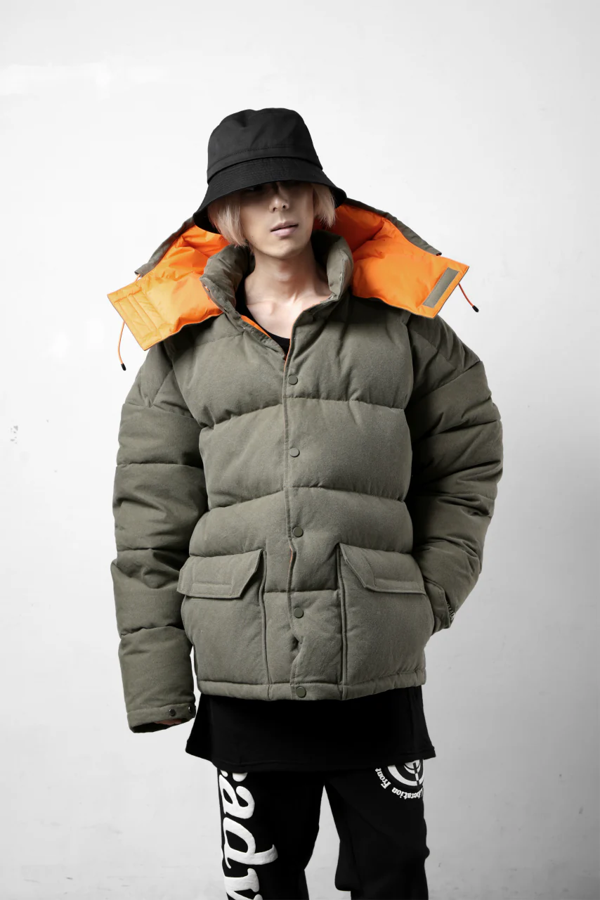 READYMADE HERITAGE DOWN JACKET (KHAKI GREEN) - Image 37