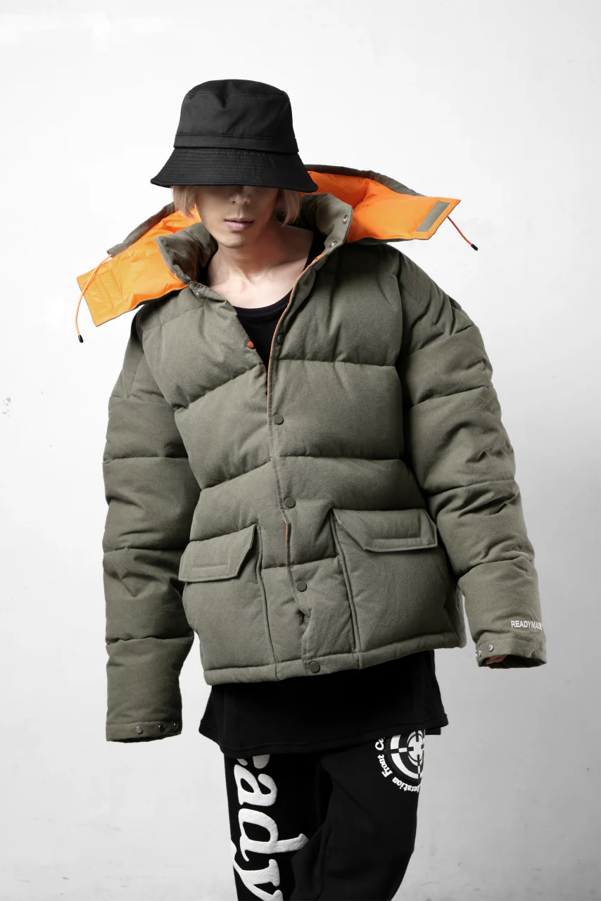 READYMADE HERITAGE DOWN JACKET (KHAKI GREEN) - Image 40