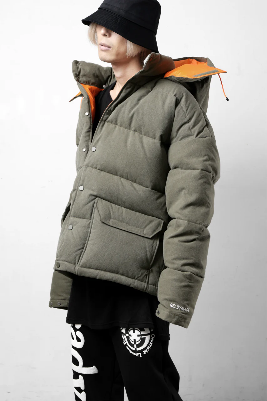 READYMADE HERITAGE DOWN JACKET (KHAKI GREEN) - Image 41