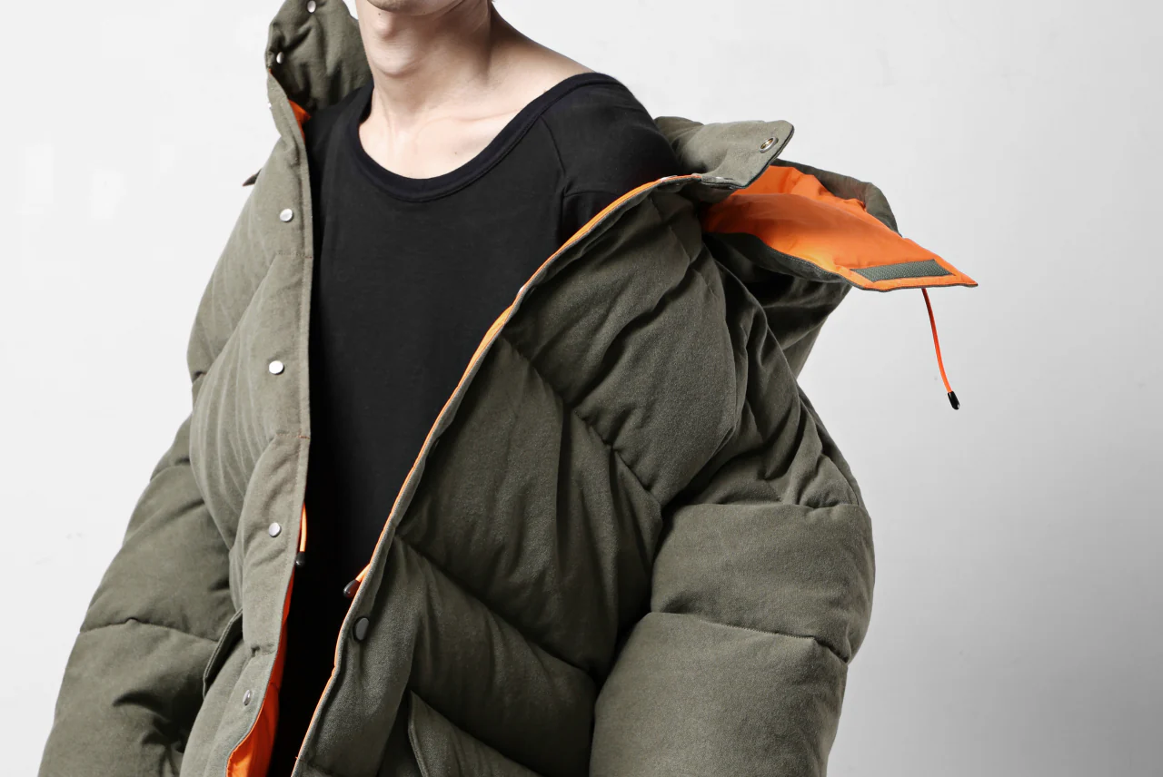 READYMADE HERITAGE DOWN JACKET (KHAKI GREEN) - Image 45