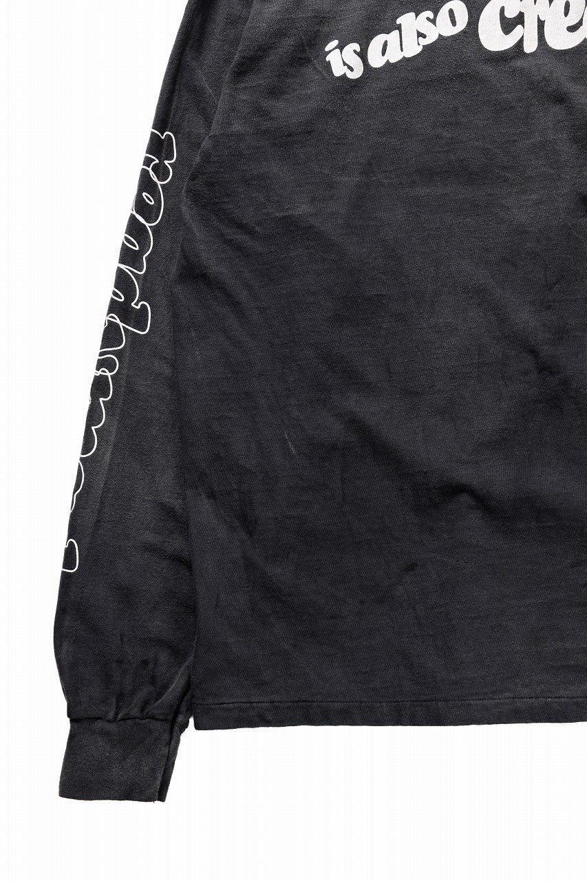 READYMADE L/S T-SHIRT DESTRUCTION (BLACK) - Image 13