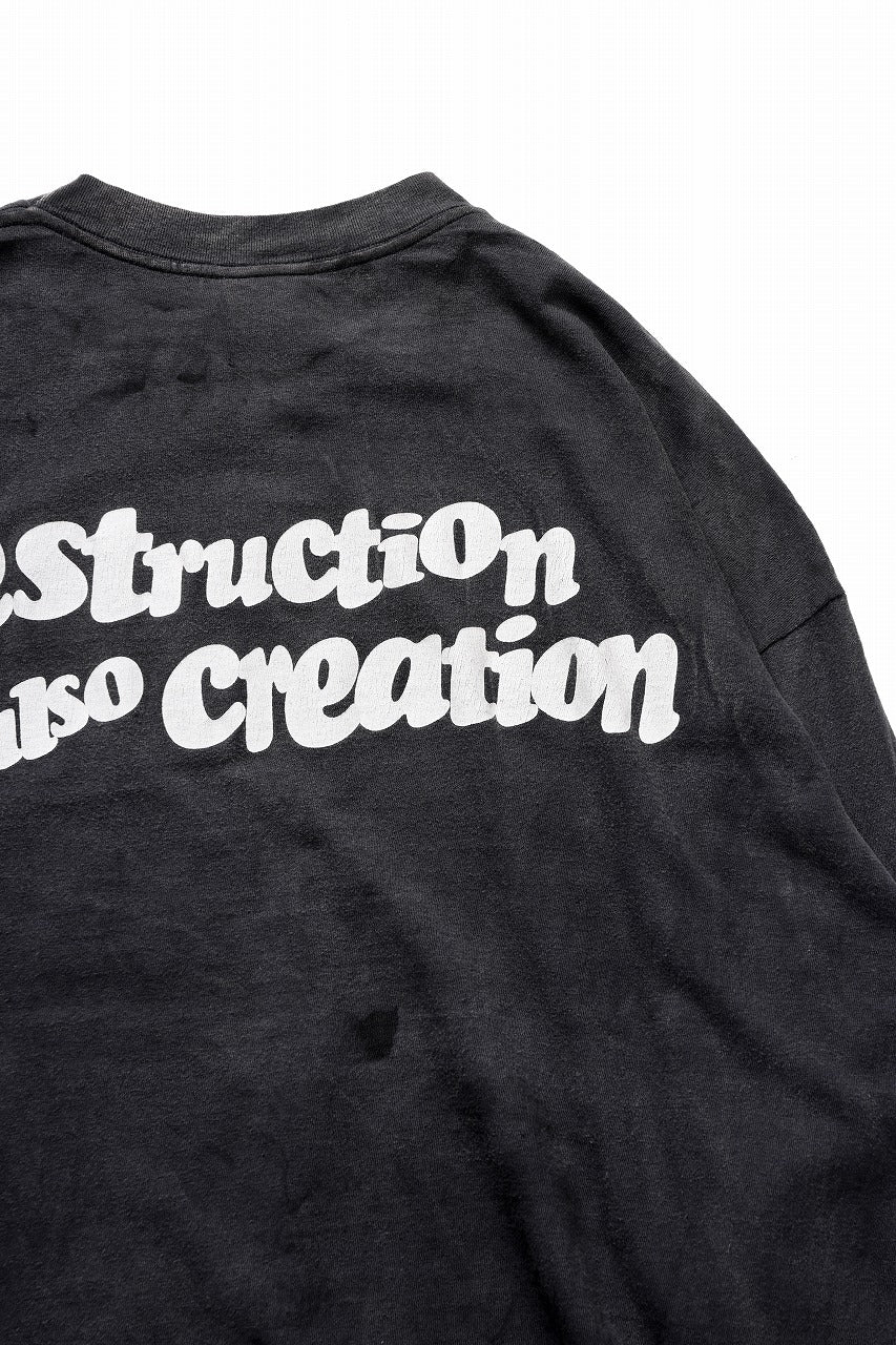READYMADE L/S T-SHIRT DESTRUCTION (BLACK) - Image 14