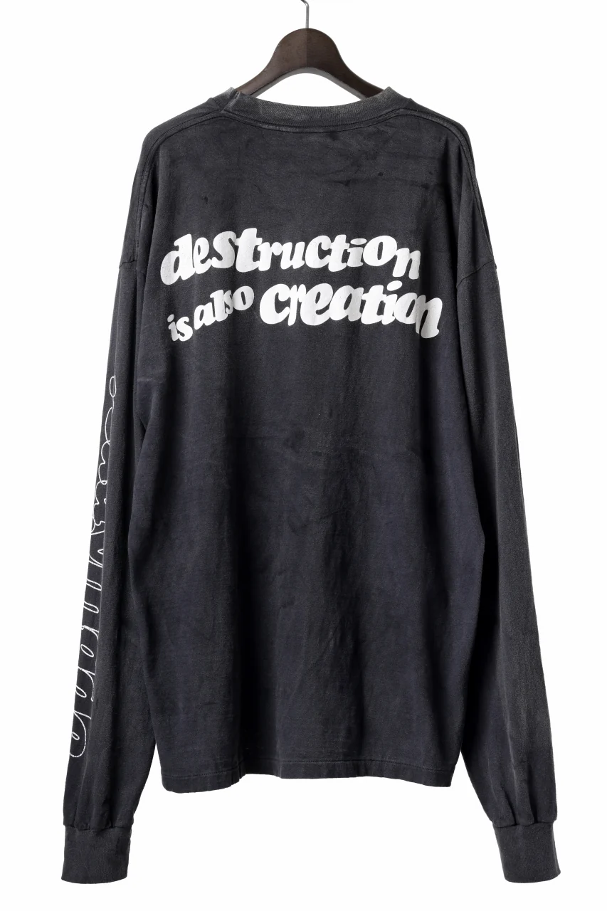 READYMADE L/S T-SHIRT DESTRUCTION (BLACK) - Image 17