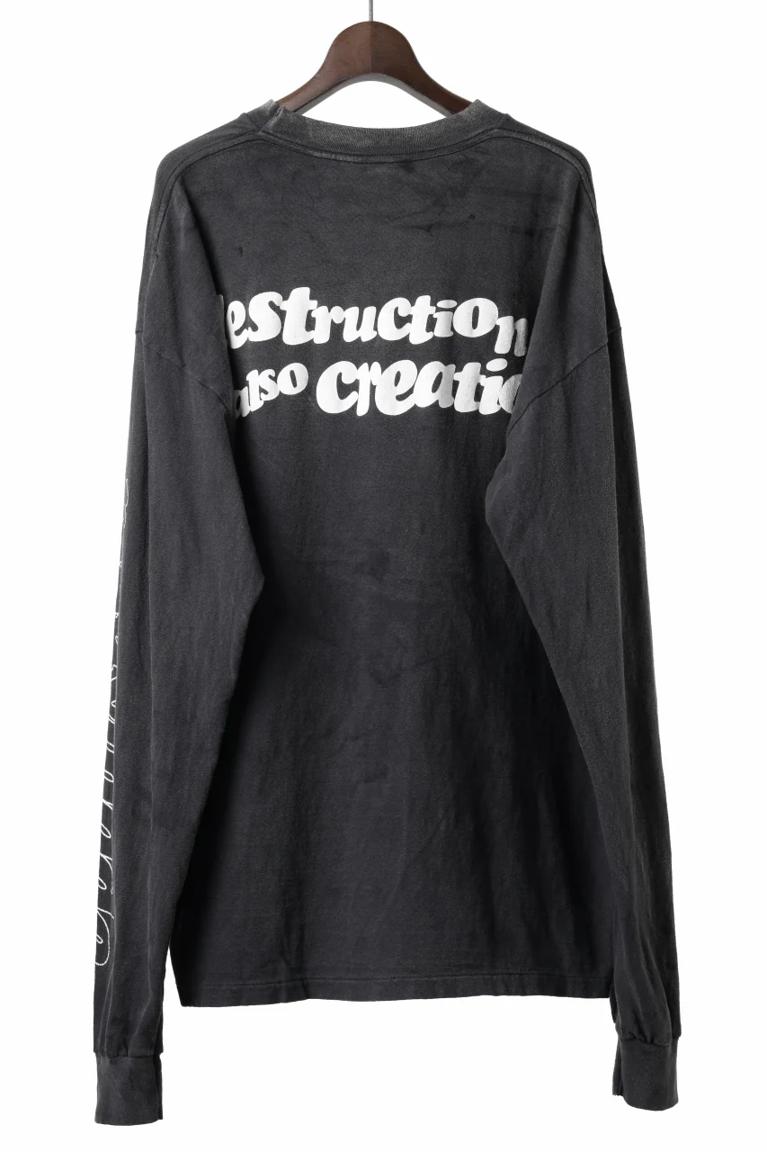 READYMADE L/S T-SHIRT DESTRUCTION (BLACK) - Image 18