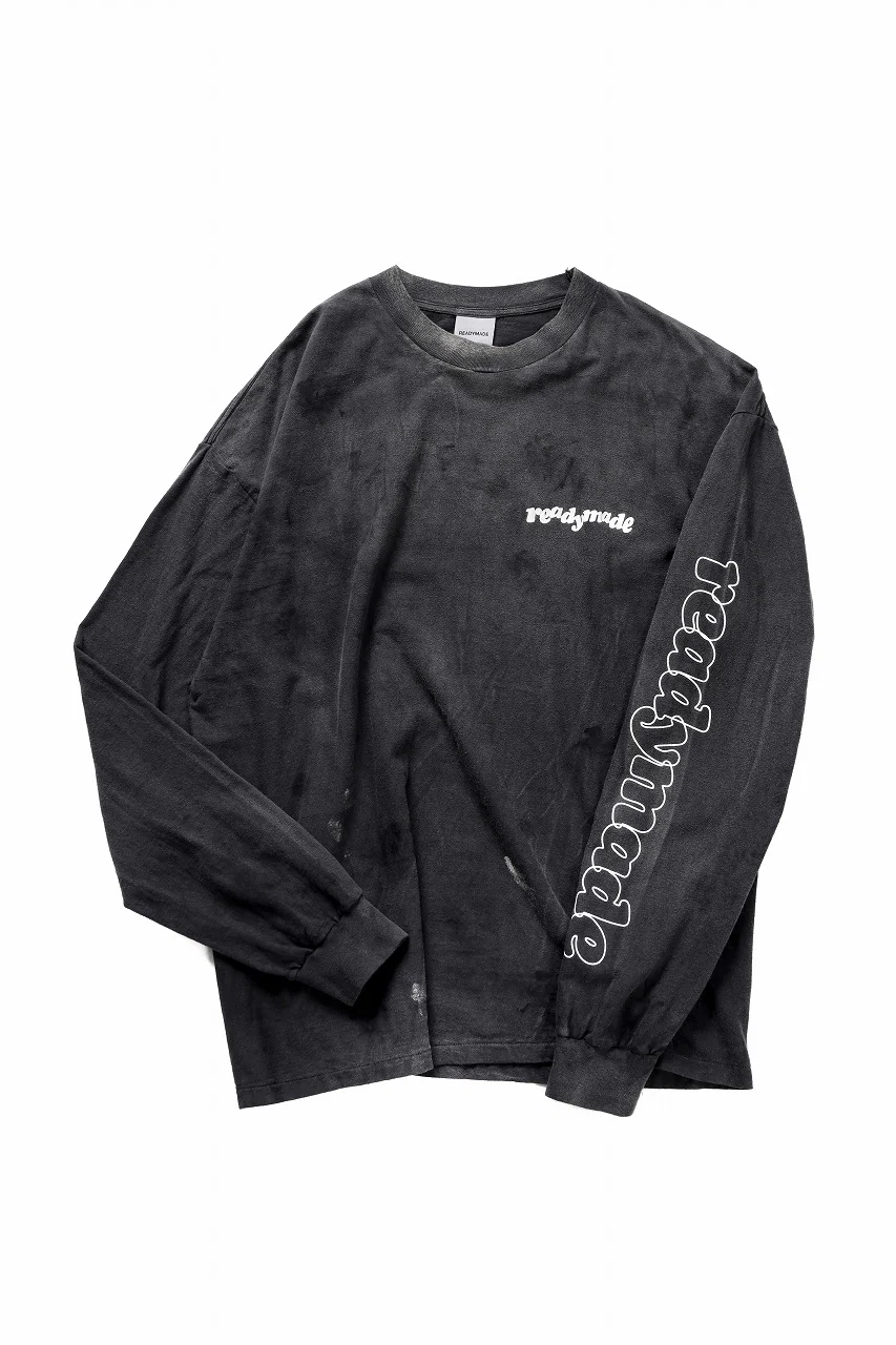 READYMADE L/S T-SHIRT DESTRUCTION (BLACK) - Image 2