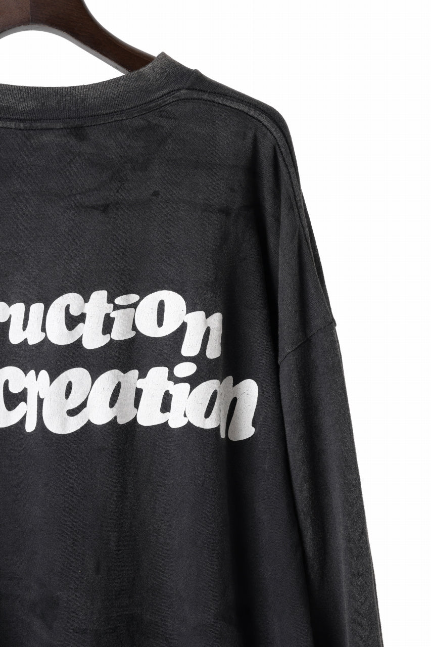 READYMADE L/S T-SHIRT DESTRUCTION (BLACK) - Image 26