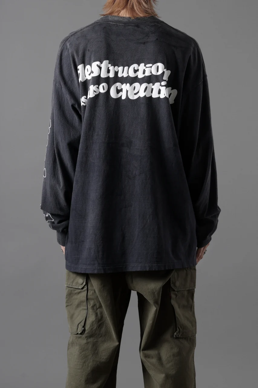 READYMADE L/S T-SHIRT DESTRUCTION (BLACK) - Image 35