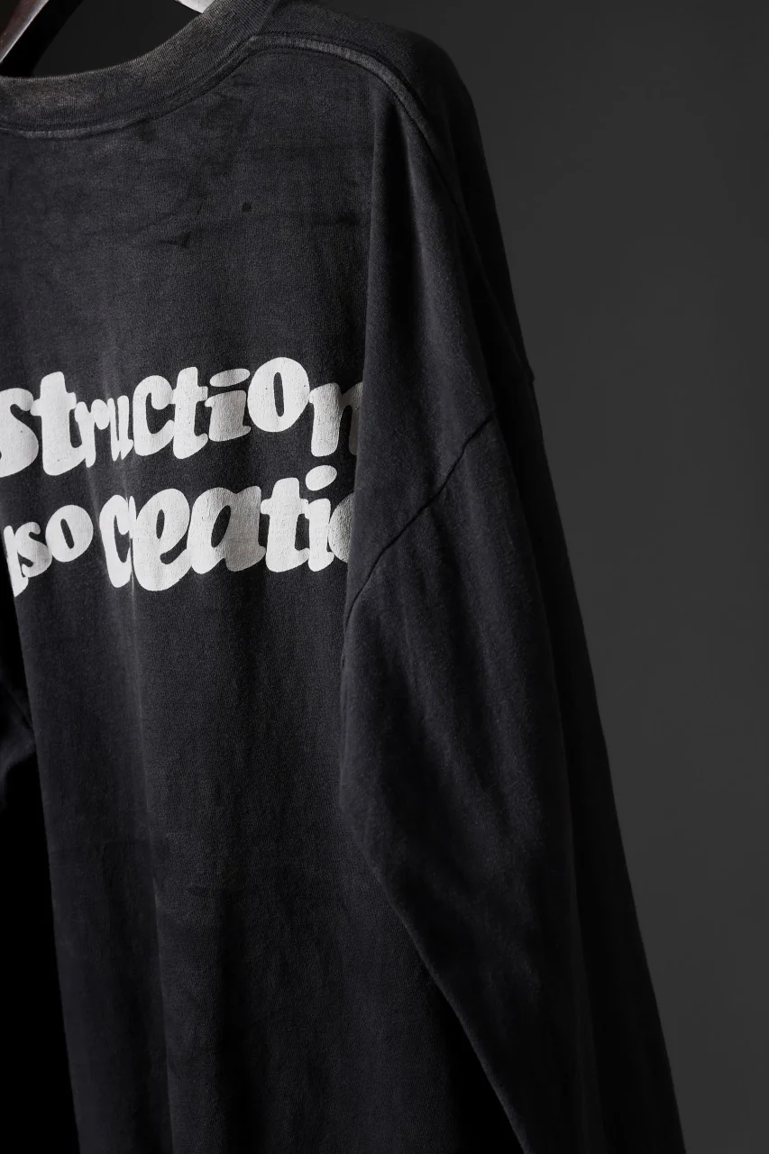 READYMADE L/S T-SHIRT DESTRUCTION (BLACK) - Image 48