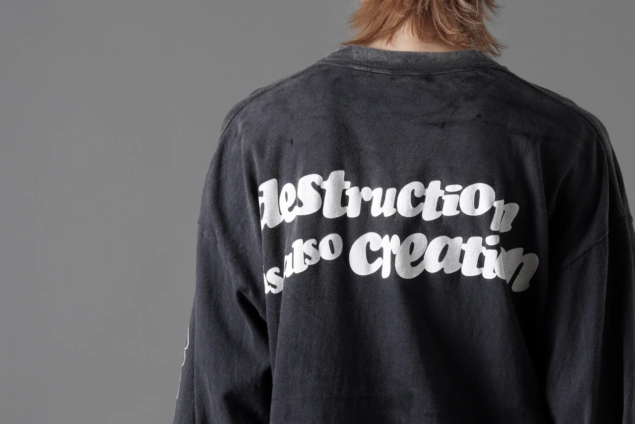 READYMADE L/S T-SHIRT DESTRUCTION (BLACK) - Image 53