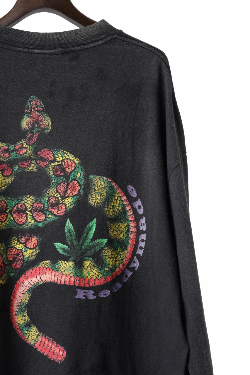 READYMADE L/S T-SHIRT SNAKE (BLACK) - Image 11