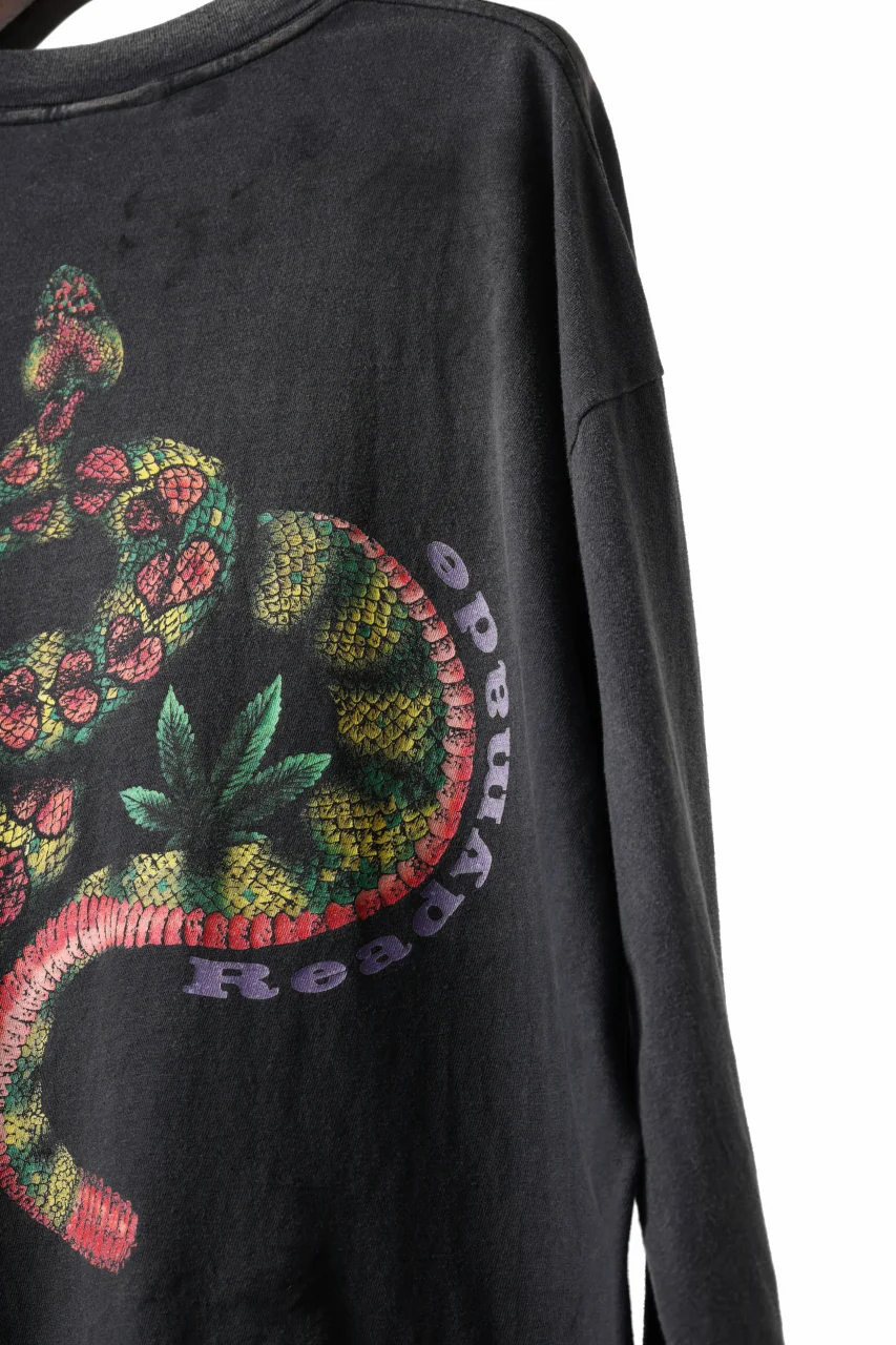 READYMADE L/S T-SHIRT SNAKE (BLACK) - Image 12