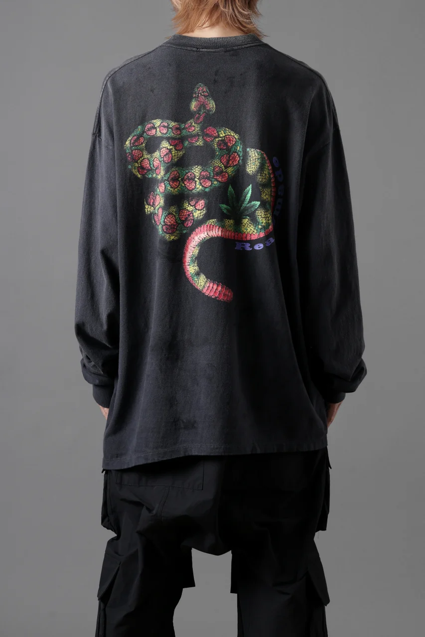 READYMADE L/S T-SHIRT SNAKE (BLACK) - Image 14